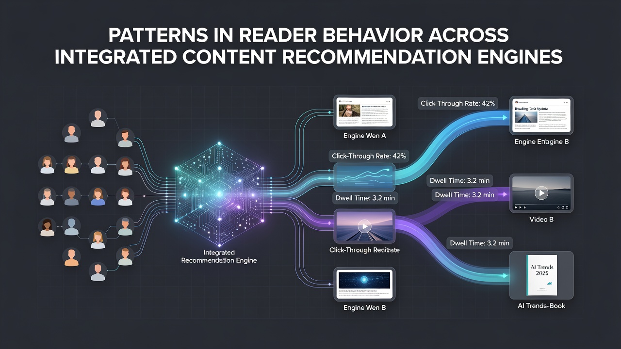 Patterns in Reader Behavior Across Integrated Content Recommendation Engines